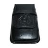 Porta Celular en Cuero Liso Negro