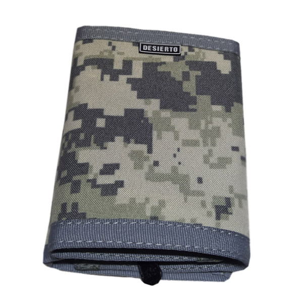 Billetera Desierto Pixelada Gris