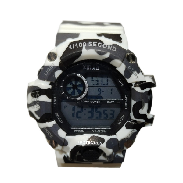 Reloj Xinjia Pixelado Blanco