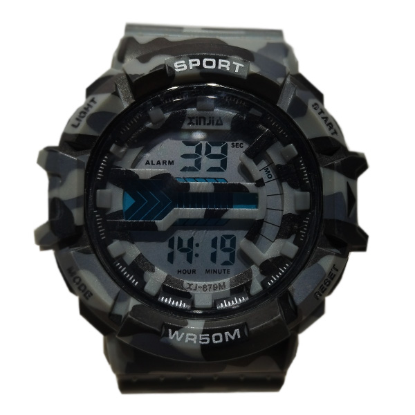 Reloj Xinjia Pixelado Gris